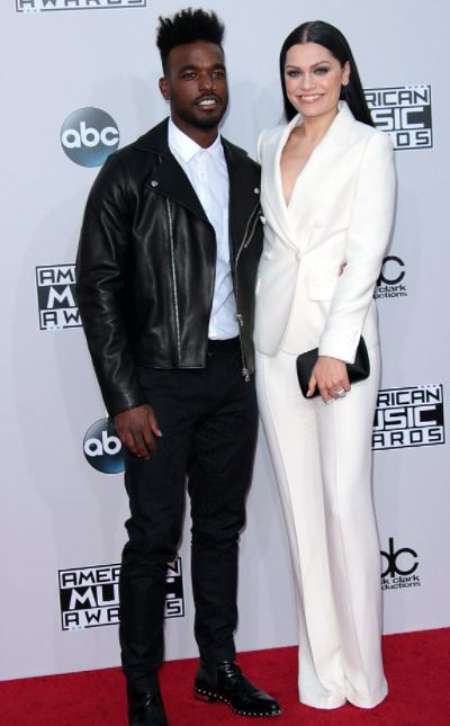 Luke James with his former sweetheart Jessie J